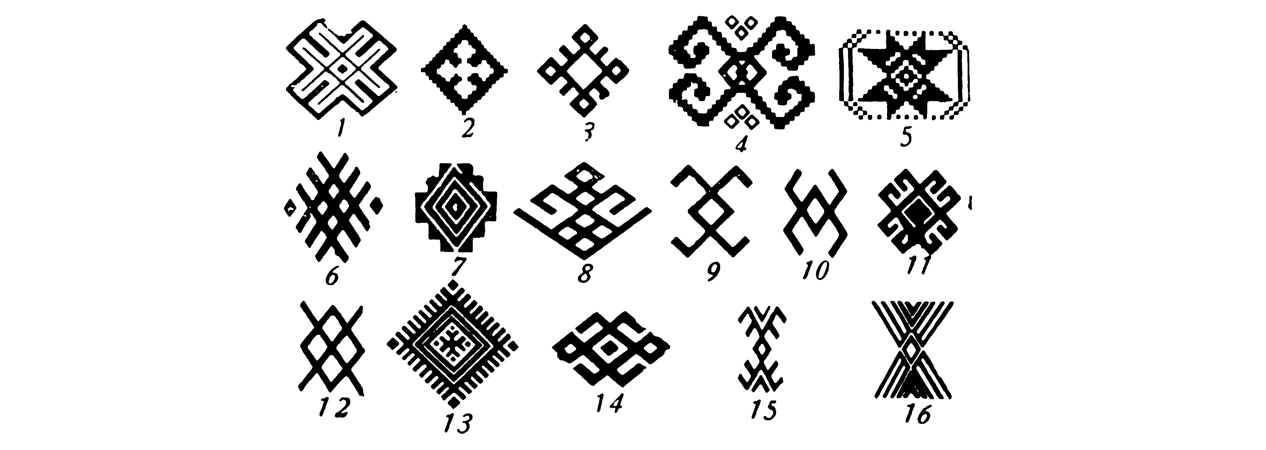 Башкирский традиционный орнамент